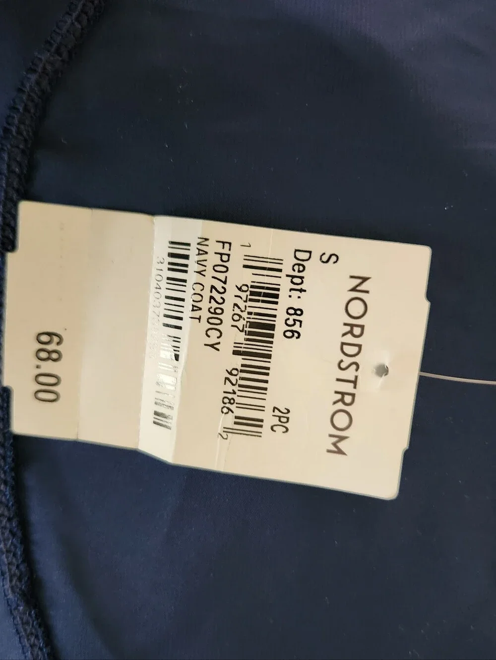 Free People Like Honey PJ Shirt in Navy Blue Size Small